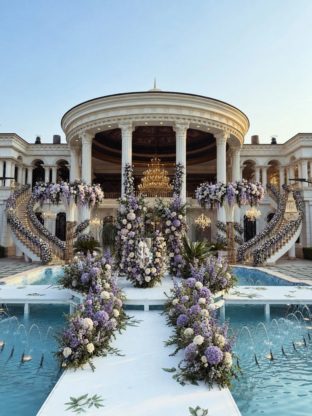 Ivory wedding concept at Yalan Mansion