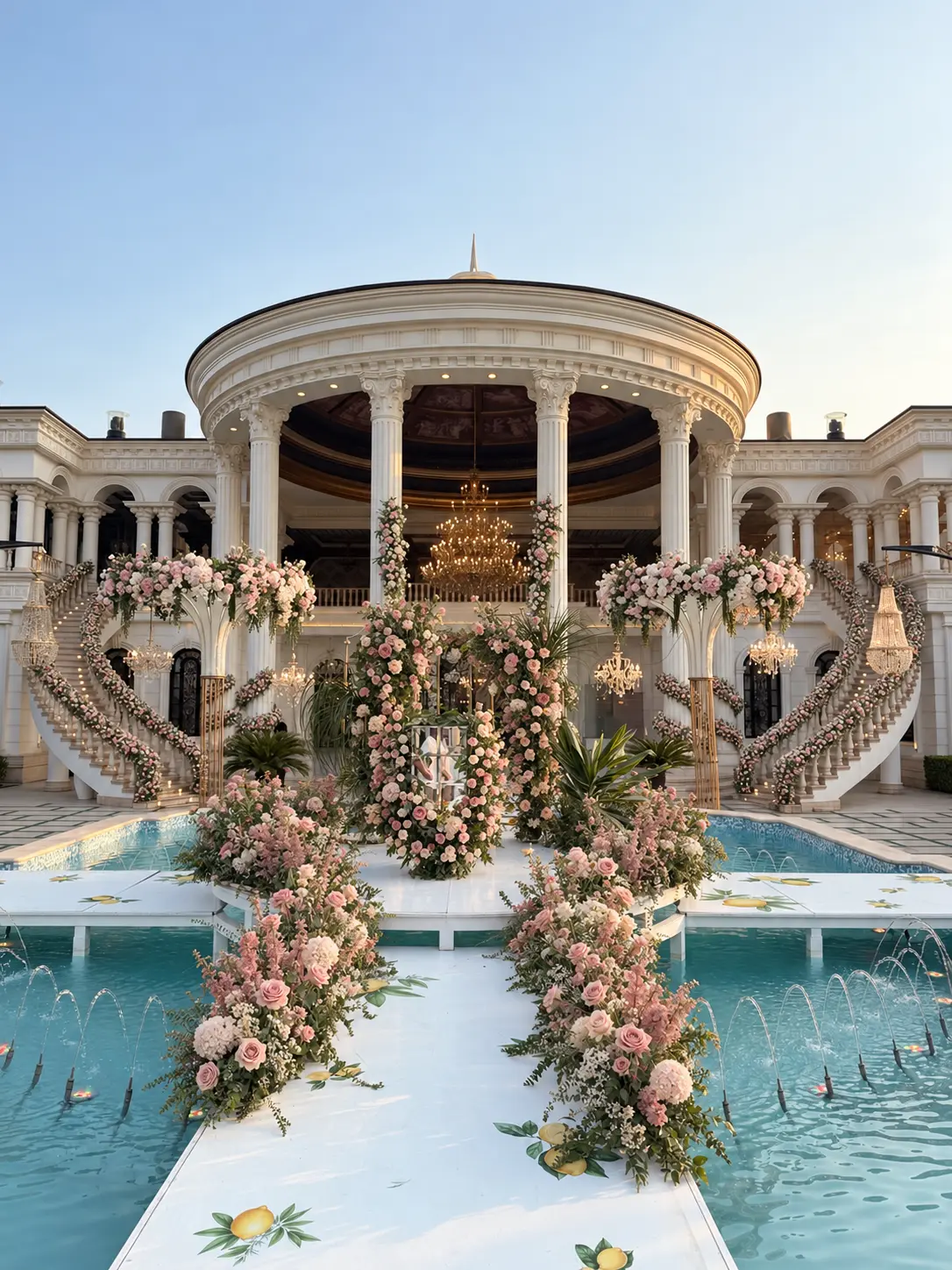 Burgundy wedding concept at Yalan Mansion