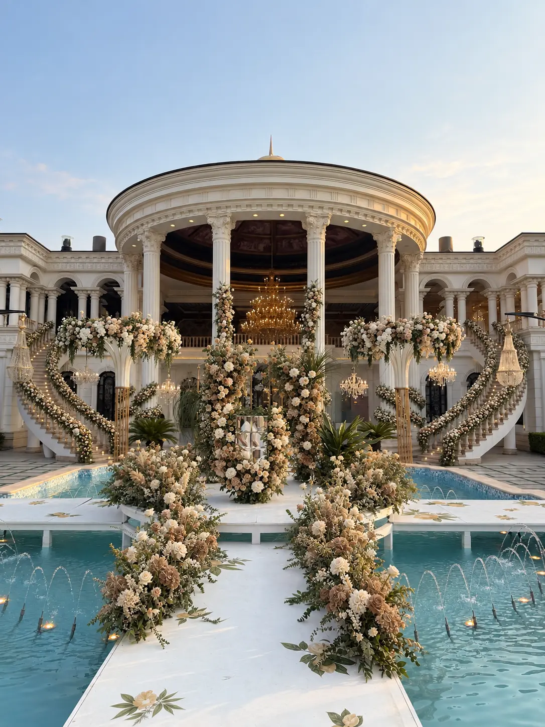 Blush wedding concept at Yalan Mansion